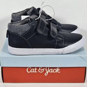Cat & Jack Kids High Top Sneakers Black Size 12 NWT
